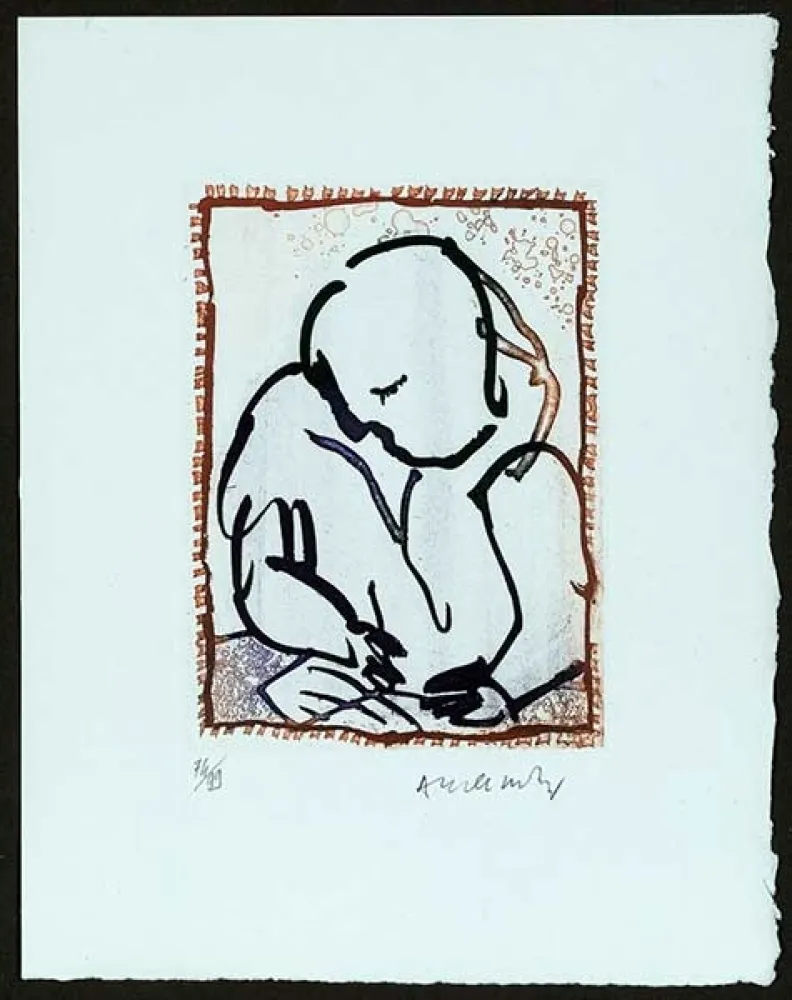 Etching Alechinsky - Composition