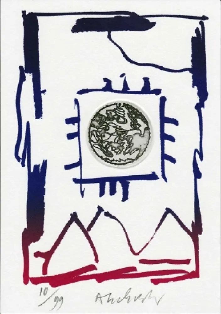 Etching Alechinsky - Composition