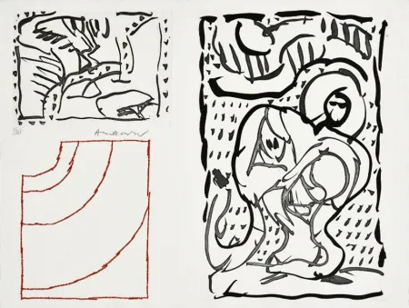 Etching Alechinsky - Composition