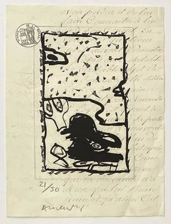 Etching Alechinsky - Composition