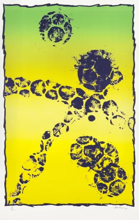 Lithograph Alechinsky - Copa del mundo de futbol 