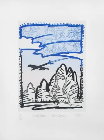 Etching Alechinsky - Cordillière