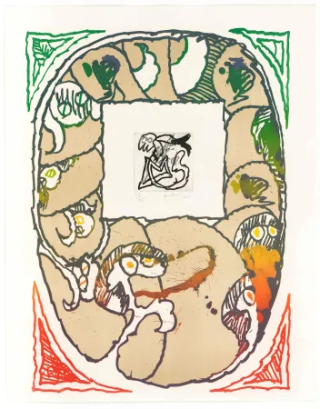 Lithograph Alechinsky - Coup de pattes