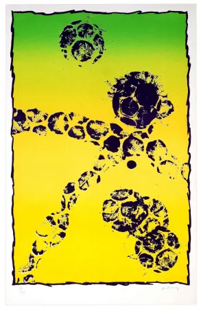 Lithograph Alechinsky - Coupe du Monde