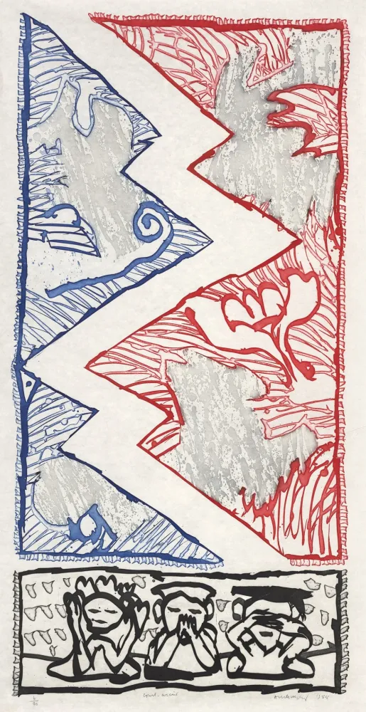 Etching Alechinsky - Court circuit