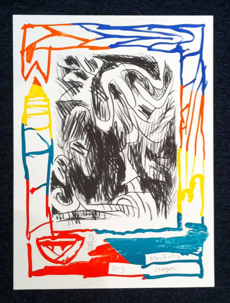 Lithograph Alechinsky - Crayon 