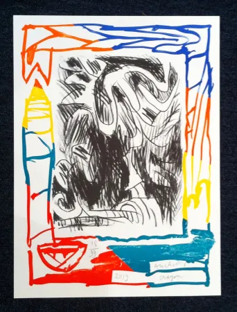 Lithograph Alechinsky - Crayon 