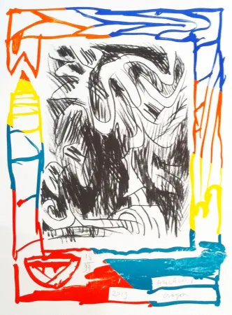 Lithograph Alechinsky - Crayon 