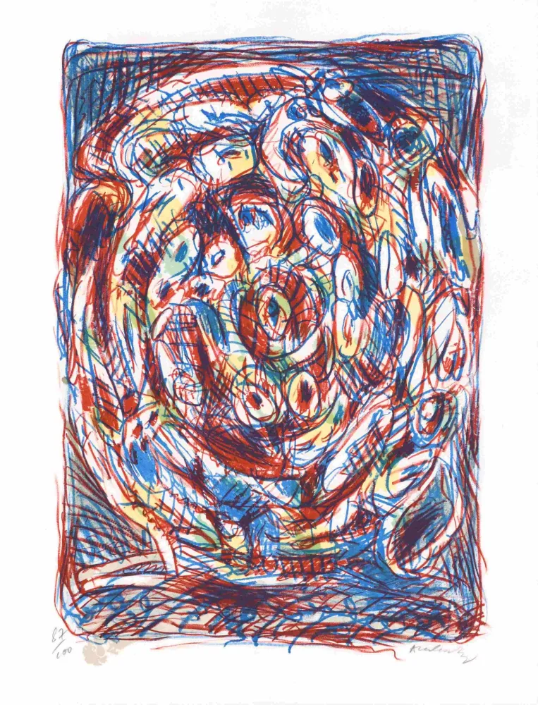 Lithograph Alechinsky - Crayonnement 