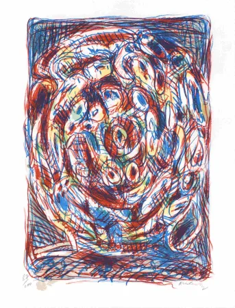 Lithograph Alechinsky - Crayonnement 