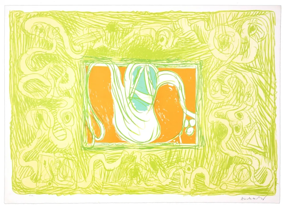 Lithograph Alechinsky - Crevette et salade