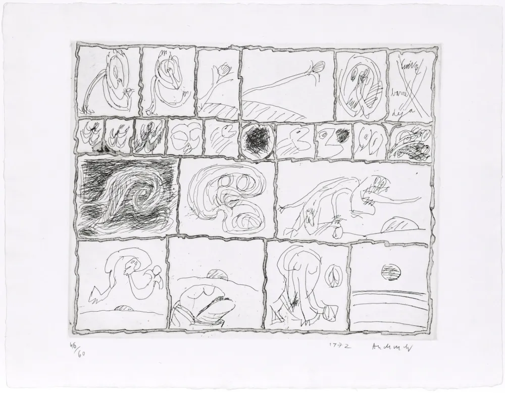 Engraving Alechinsky - Cuivre barré déjà