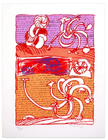 Lithograph Alechinsky - Cursive