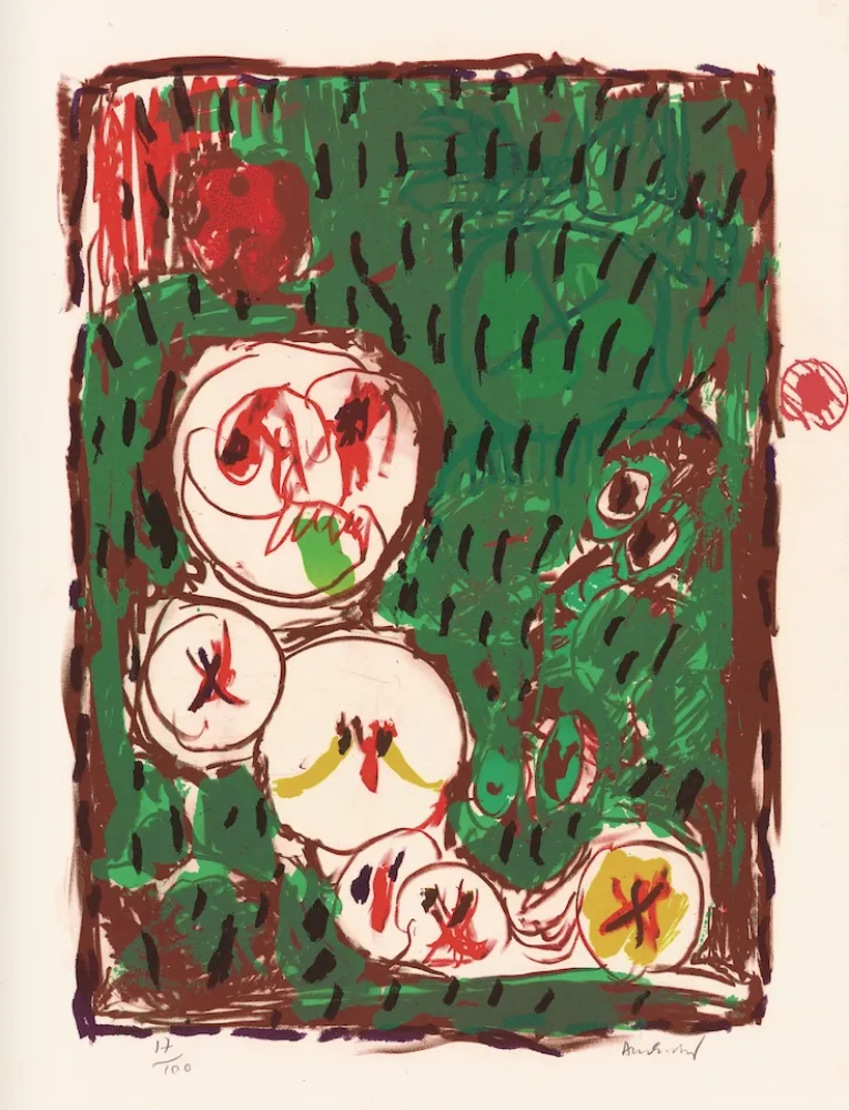 Lithograph Alechinsky - Dans le même panier