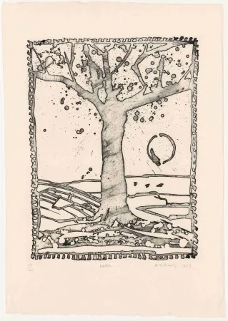 Engraving Alechinsky - Delta