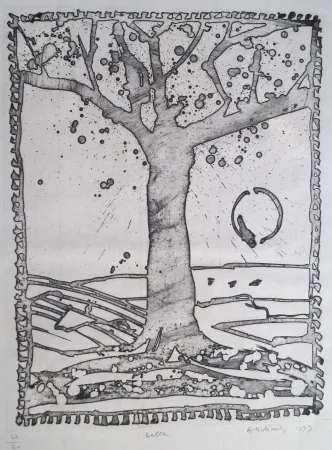 Etching Alechinsky - Delta