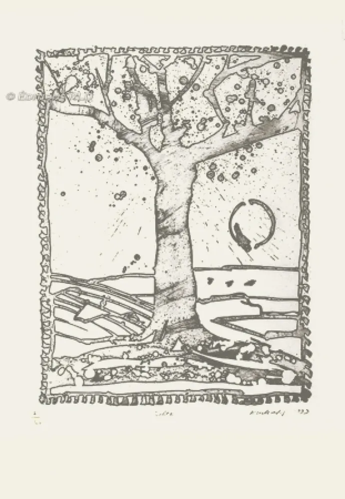 Engraving Alechinsky - Delta