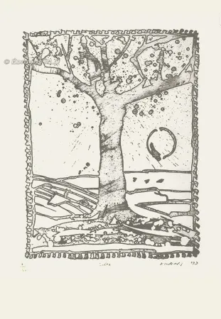 Engraving Alechinsky - Delta