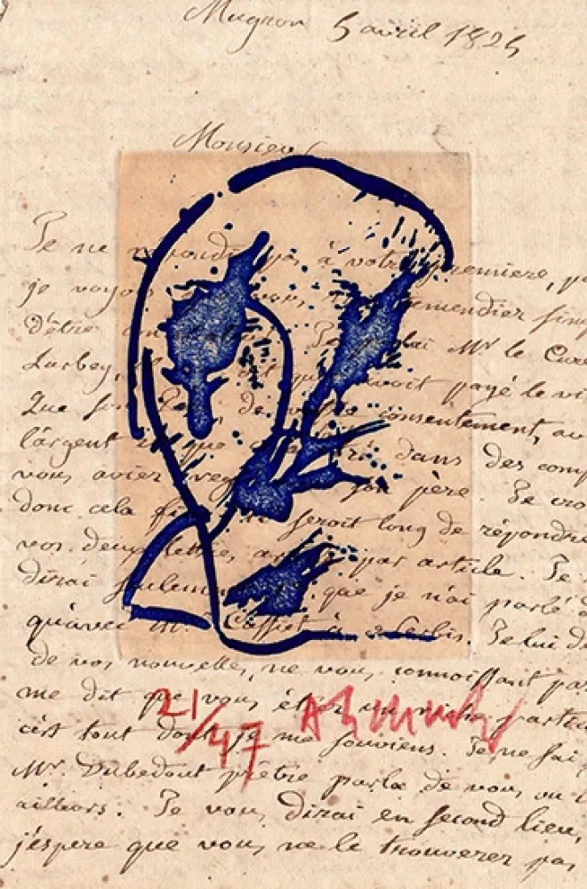 Etching Alechinsky - Des deux mains