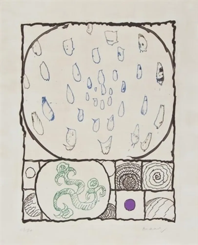 Engraving Alechinsky - Dévidoir