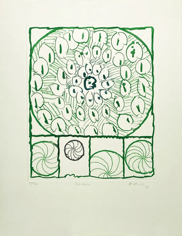 Etching Alechinsky - Dévidoirs