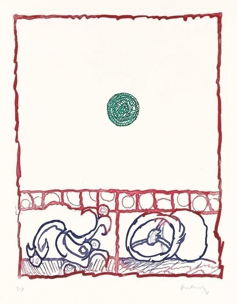 Etching Alechinsky - Dévidoirs