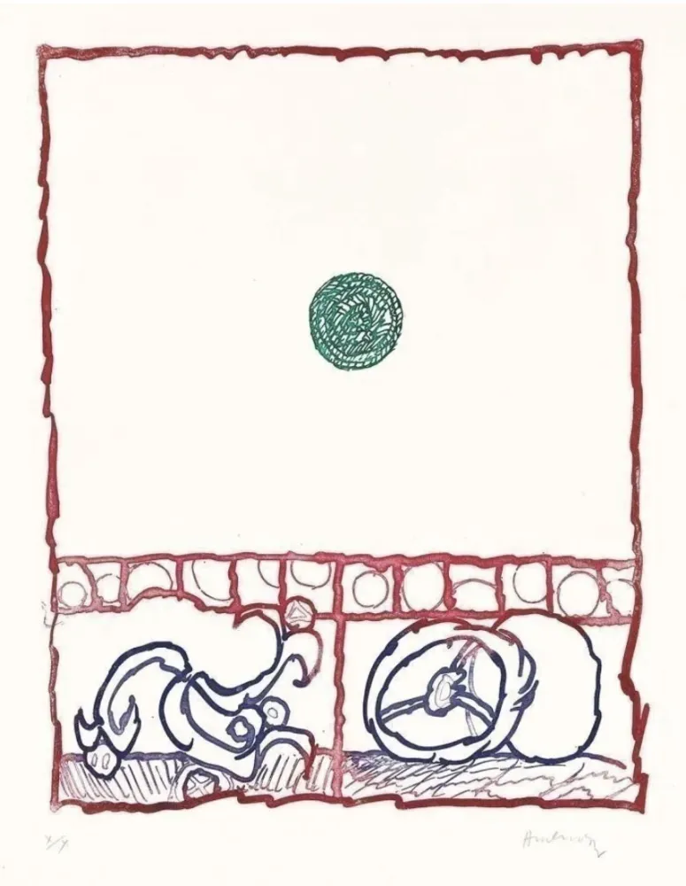 Etching Alechinsky - Dévidoirs