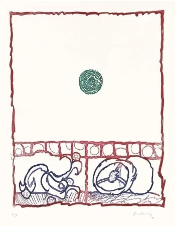 Etching Alechinsky - Dévidoirs
