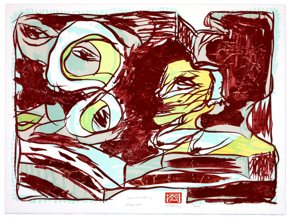 Lithograph Alechinsky - Dites moi