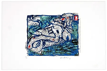 Lithograph Alechinsky -  Dix-septième arrondissement (Paris)