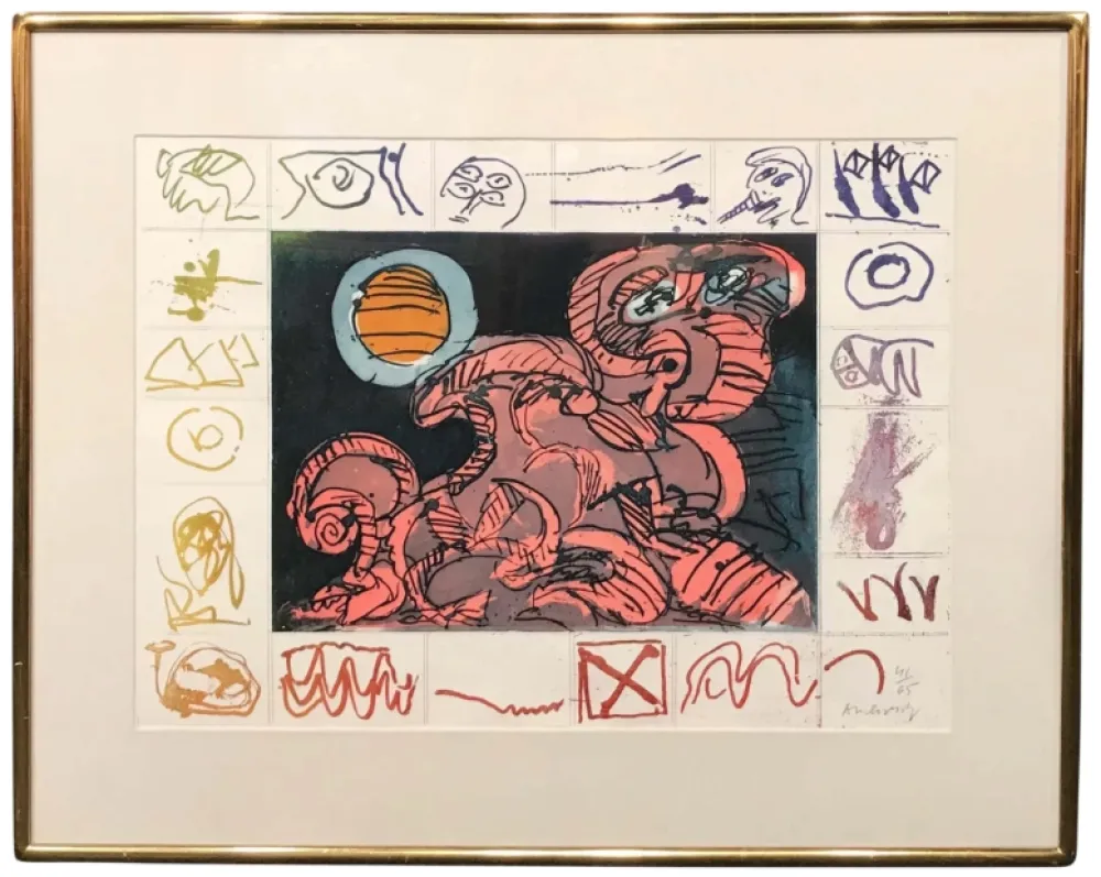 Engraving Alechinsky - Droit de regard