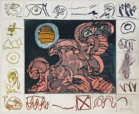 Etching And Aquatint Alechinsky - Droit de regard