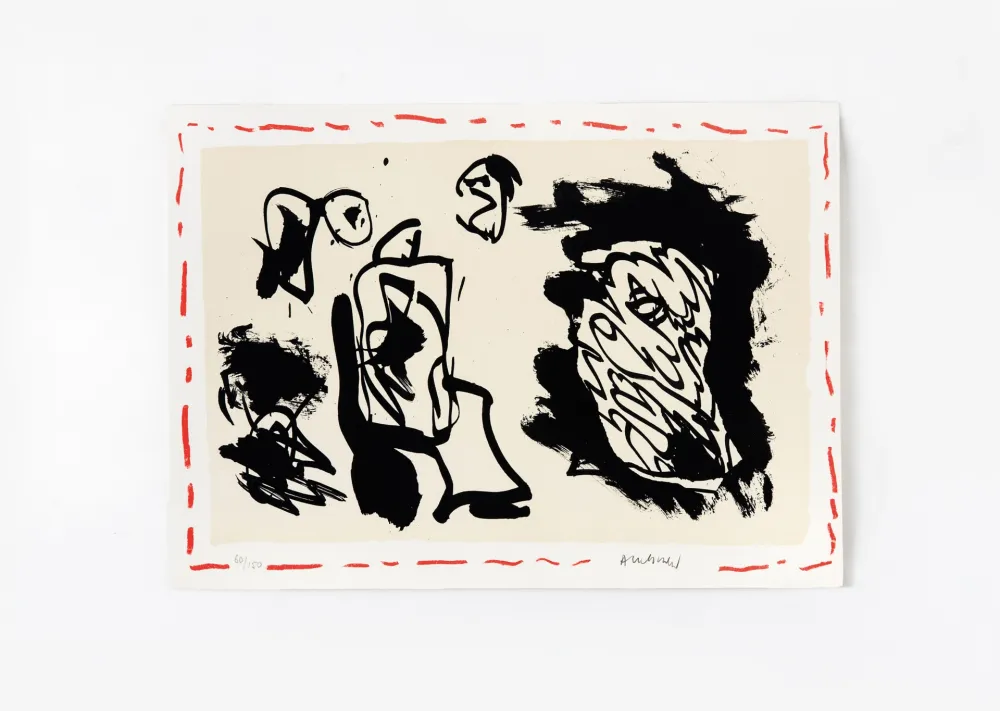 Lithograph Alechinsky - D'une venue