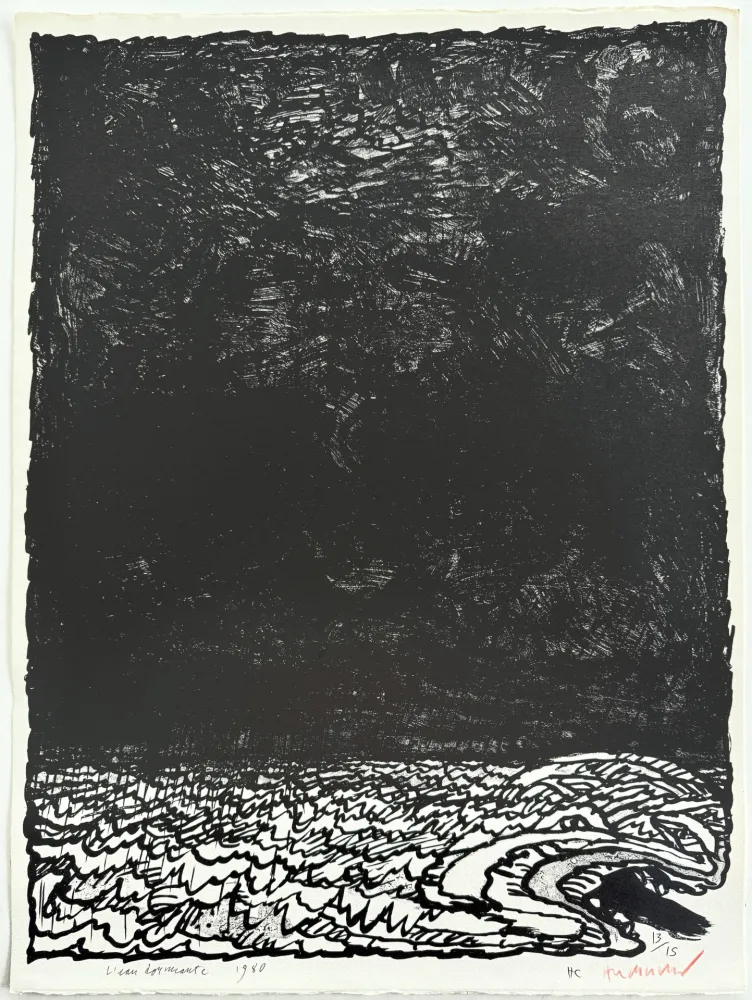 Lithograph Alechinsky - Eau dormante