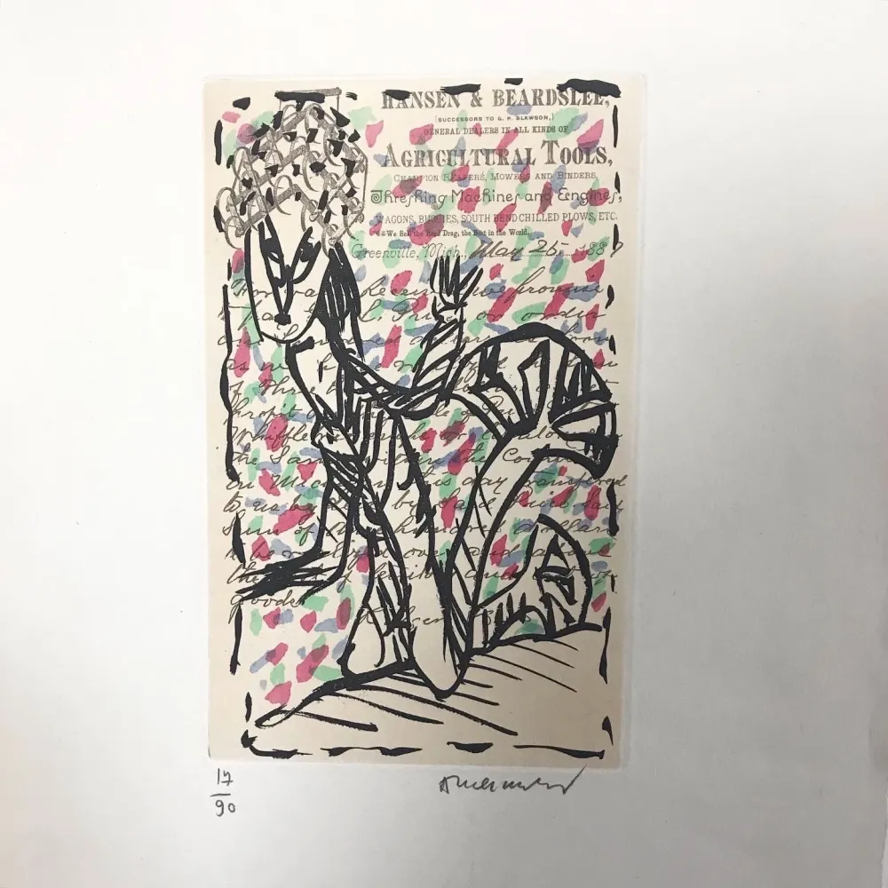 Etching And Aquatint Alechinsky - Eau-forte signée. 1988. 