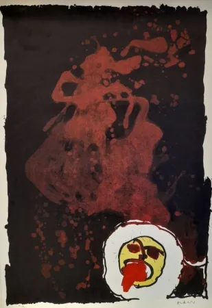 Lithograph Alechinsky - Edgar 