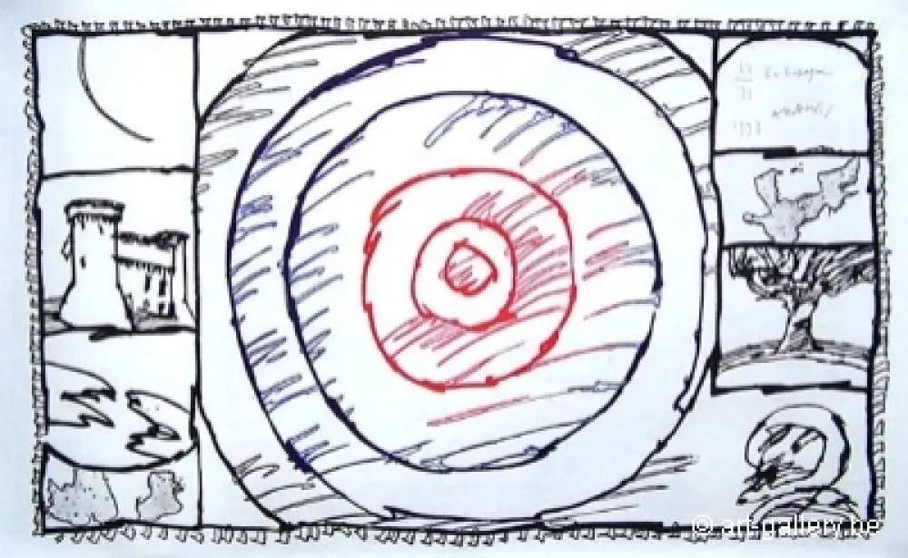 Etching Alechinsky - En espagne