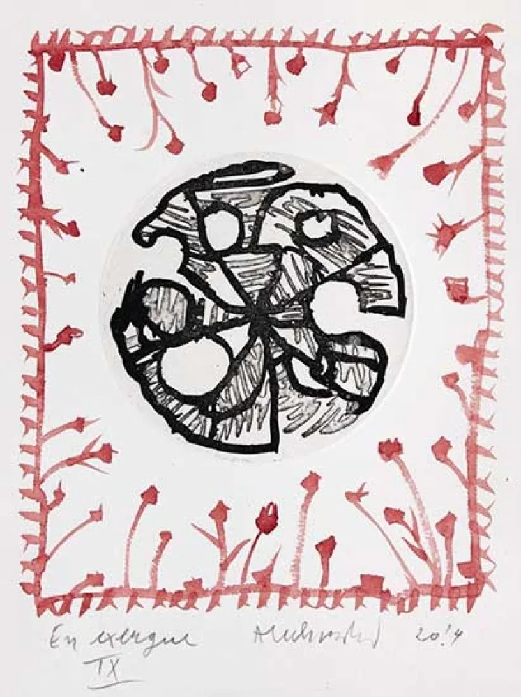 Etching Alechinsky - En exergue