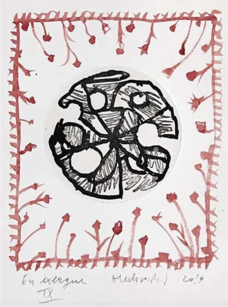 Etching Alechinsky - En exergue