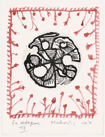Etching Alechinsky - En exergue 
