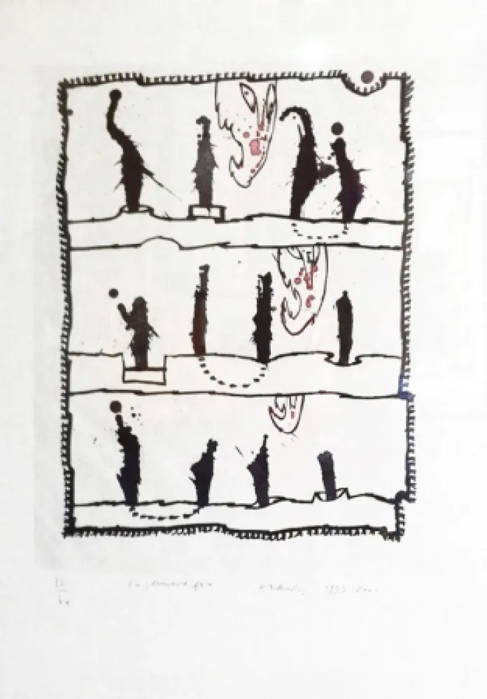 Etching Alechinsky - En plusieurs fois