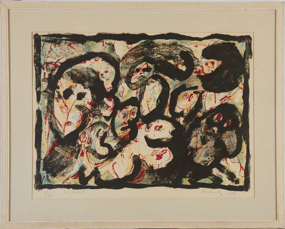 Lithograph Alechinsky - En société