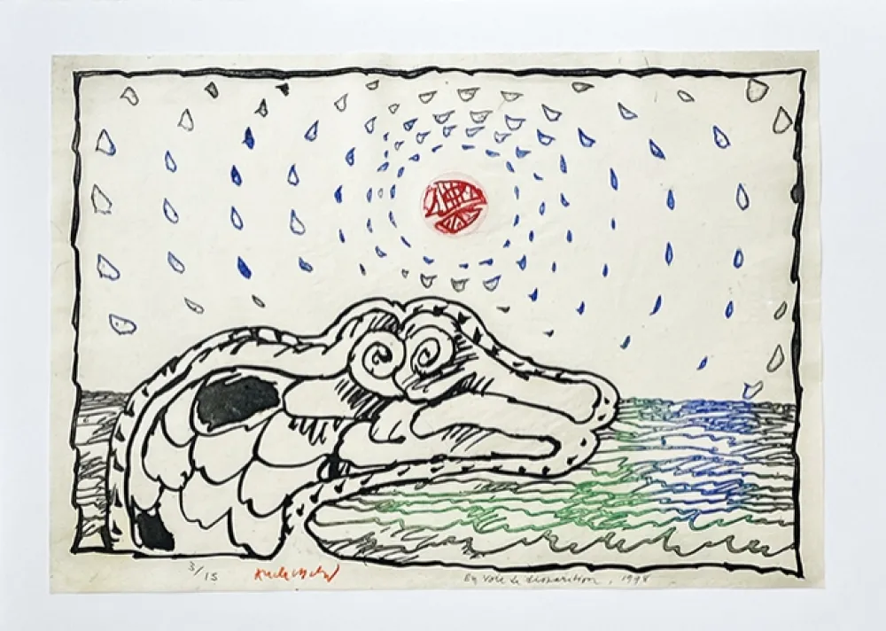 Etching Alechinsky - En voie de disparition