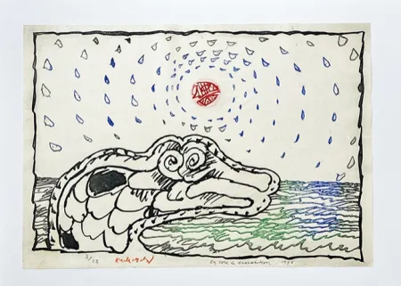 Etching Alechinsky - En voie de disparition