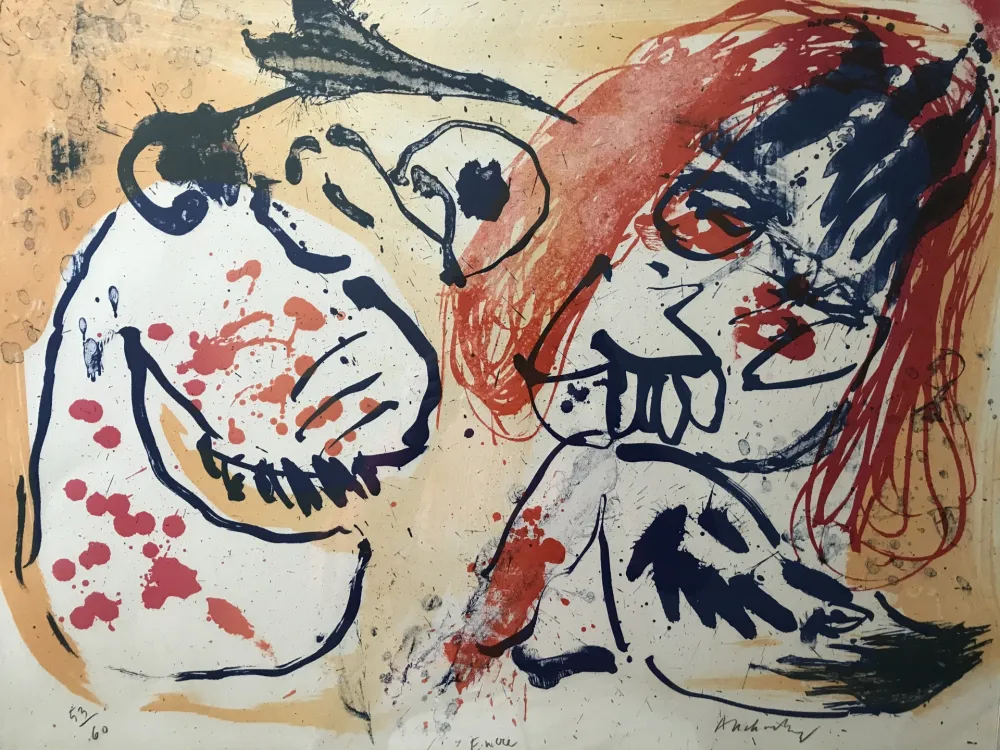 Lithograph Alechinsky - Encre