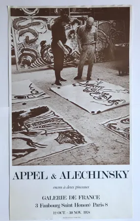 Poster Alechinsky - Encres à deux pinceaux / Galerie de France