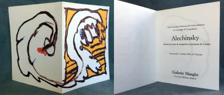 Lithograph Alechinsky - ENCRES SUR CARTES DE NAVIGATION & PEINTURES DE L'ANNÉE. 1981