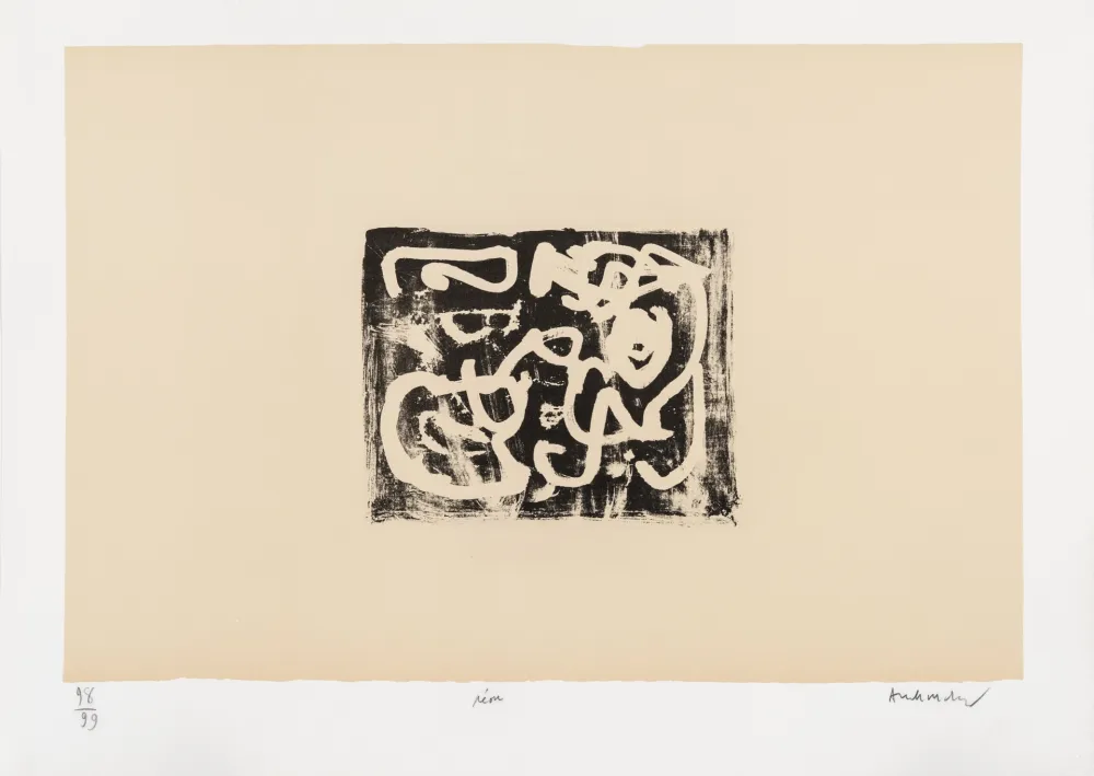 Lithograph Alechinsky - Expériences sans l'expérience 03