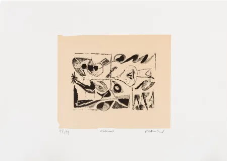 Lithograph Alechinsky - Expériences sans l'expérience 04