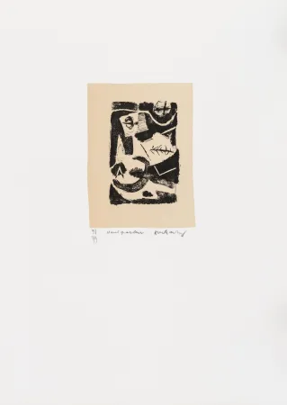 Lithograph Alechinsky - Expériences sans l'expérience 06